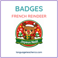French Reindeer Badges