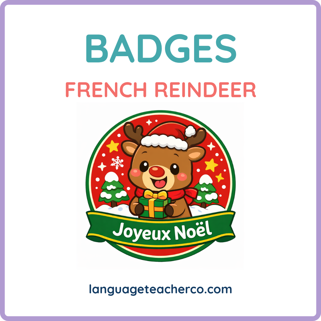 French Reindeer Badges