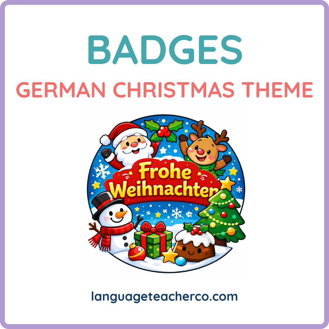German Christmas Theme Badges