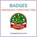 Indonesian Christmas Tree Badges