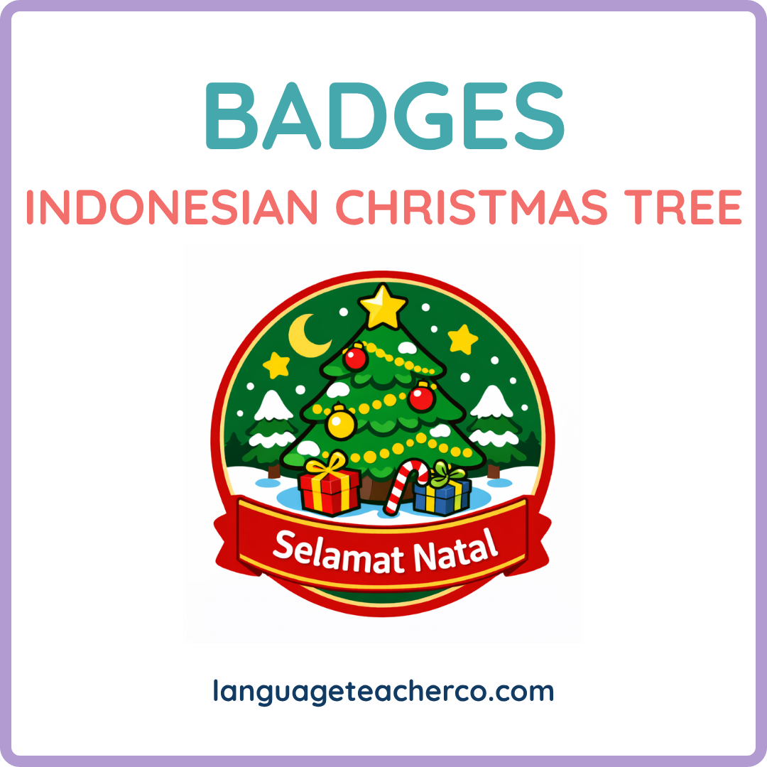 Indonesian Christmas Tree Badges