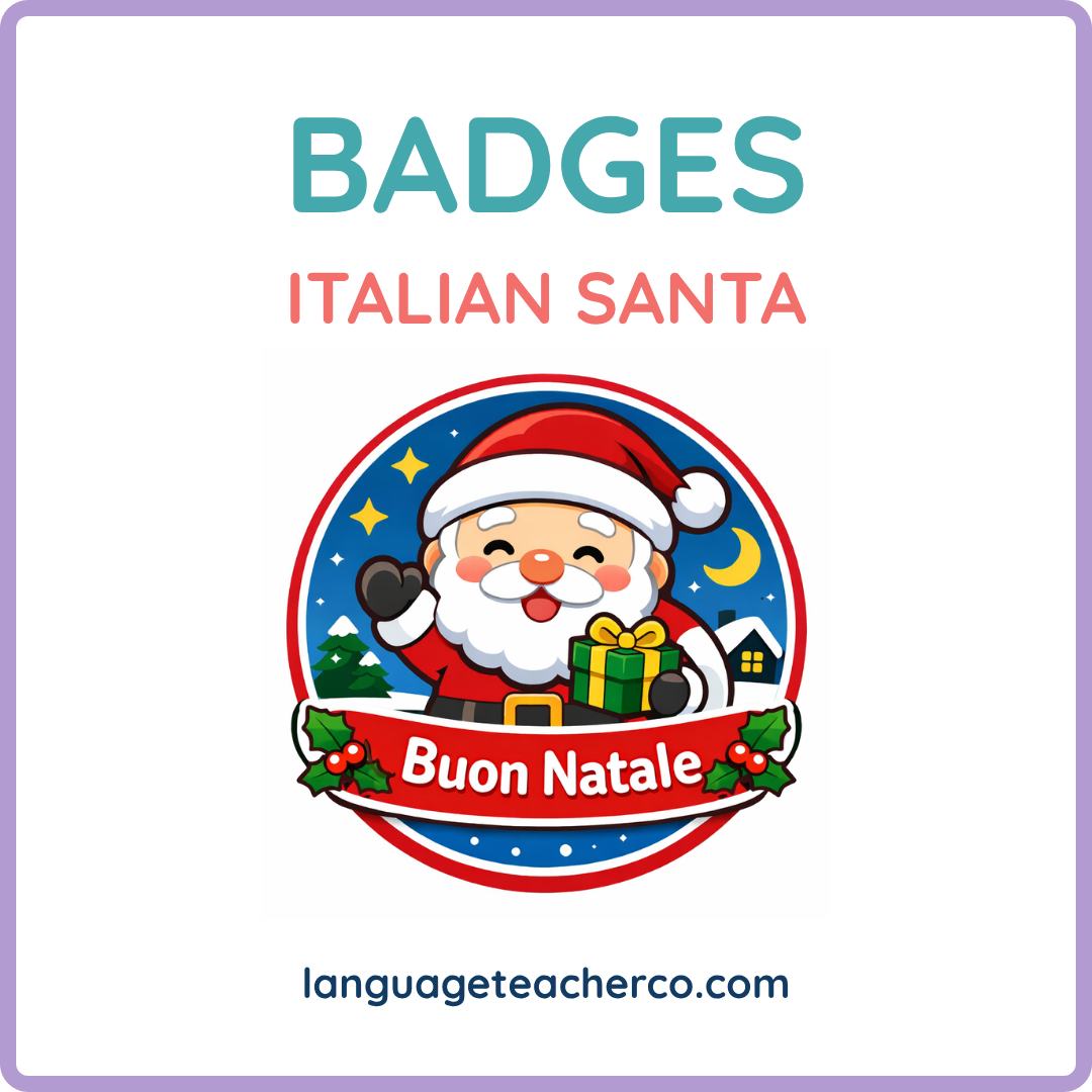 Italian Santa Badges