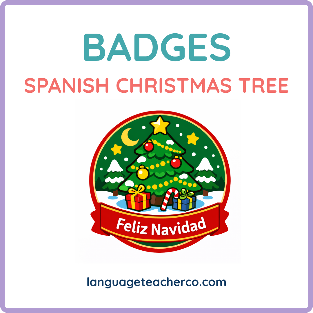 Spanish Christmas Tree Badges