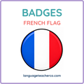 French Flag Badges