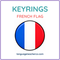 French Flag Keyrings
