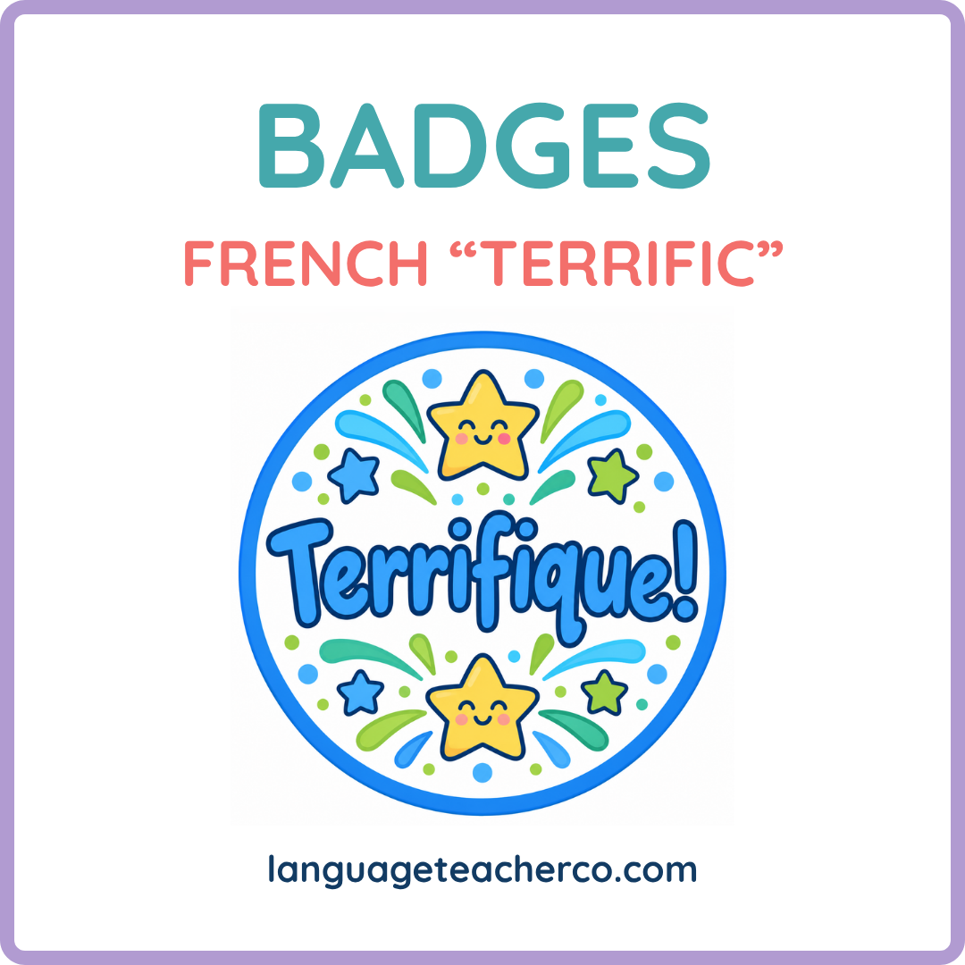 French Terrific Badges