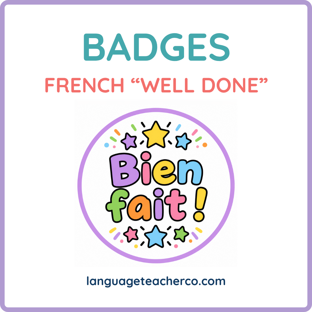 French Well Done Badges