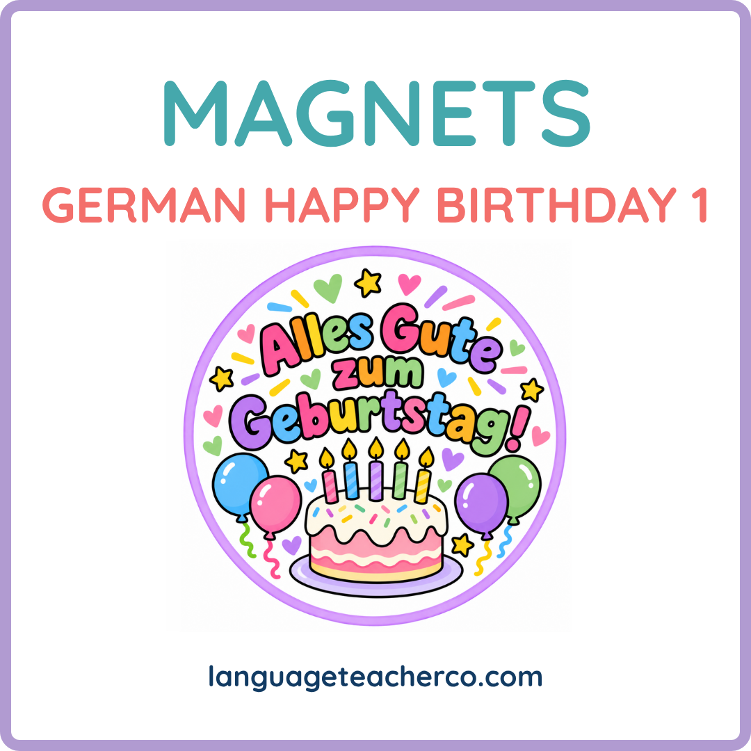 German Happy Birthday 1 Magnets