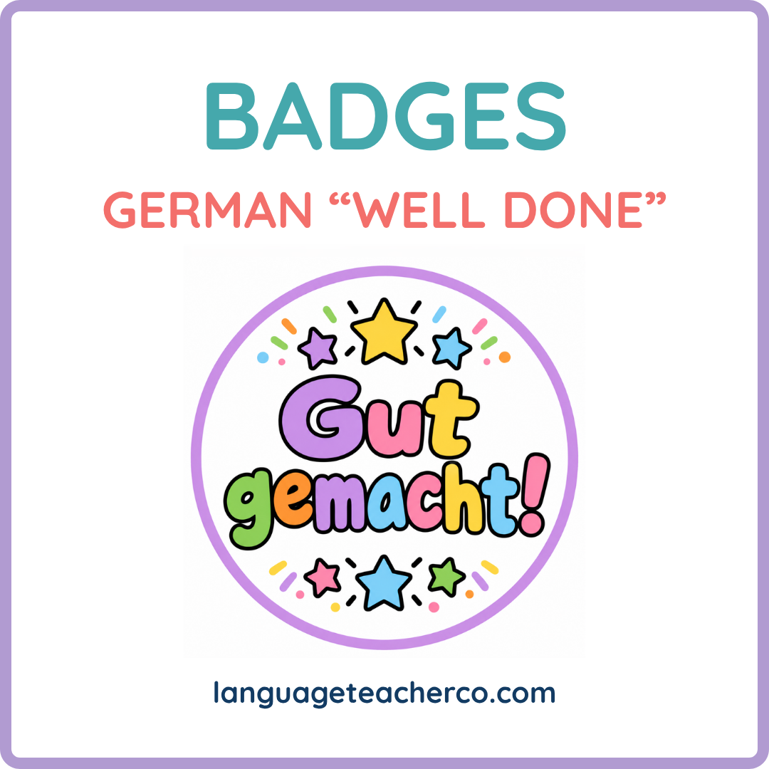 German Well Done Badges