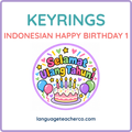 Indonesian Happy Birthday 1 Keyrings