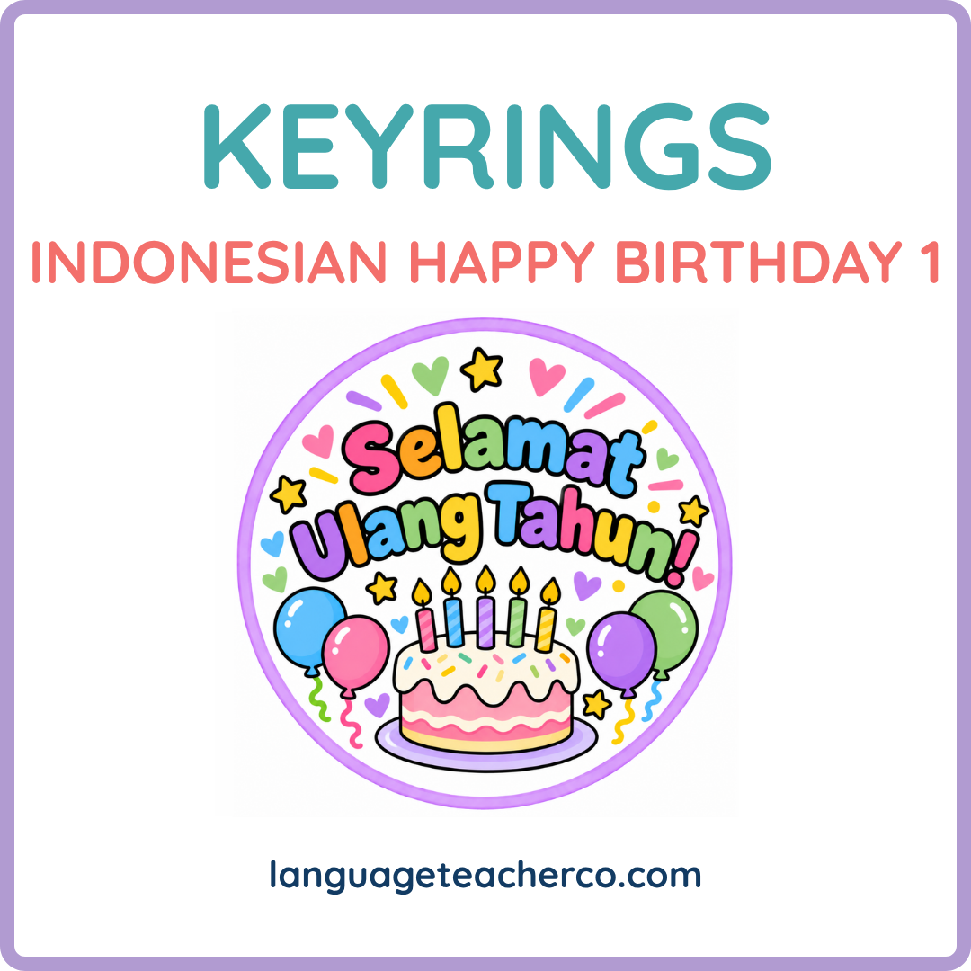 Indonesian Happy Birthday 1 Keyrings