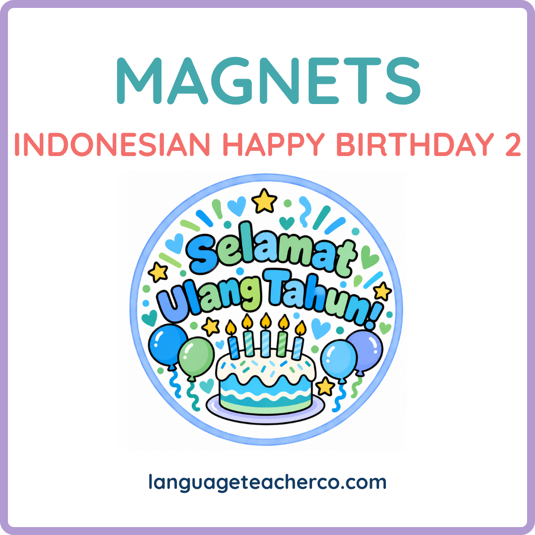 Indonesian Happy Birthday 2 Magnets