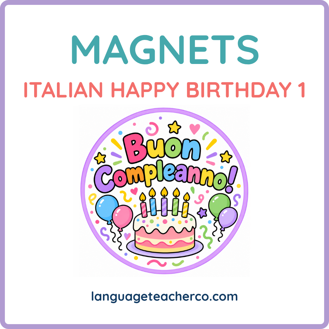 Italian Happy Birthday 1 Magnets
