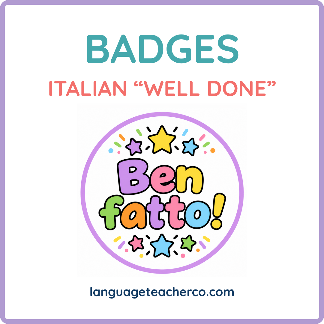Italian Well Done Badges