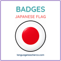 Japanese Flag Badges