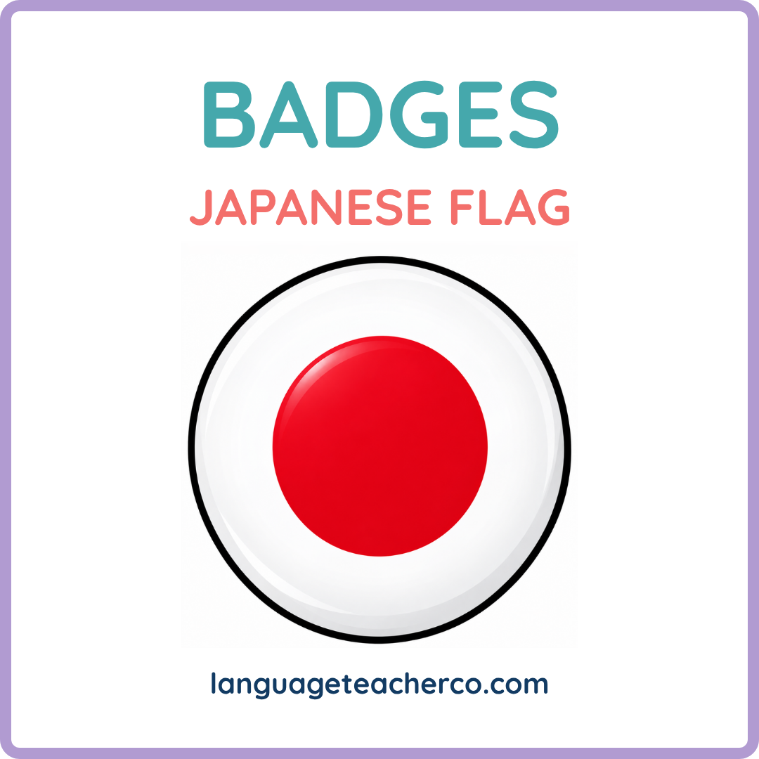 Japanese Flag Badges