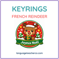French Reindeer Keyrings