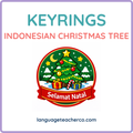 Indonesian Christmas Tree Keyrings