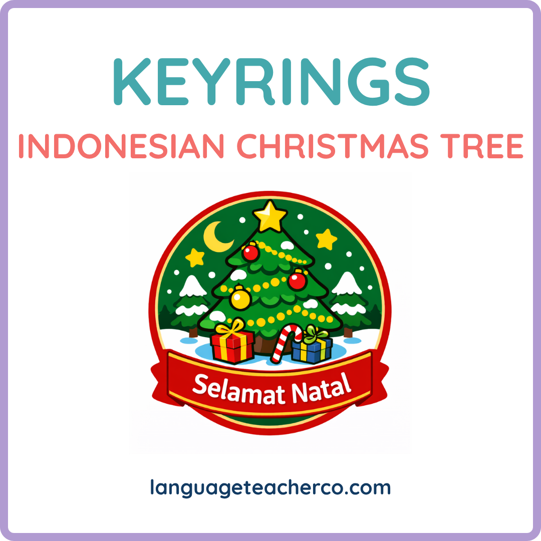 Indonesian Christmas Tree Keyrings