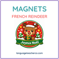 French Reindeer Magnets
