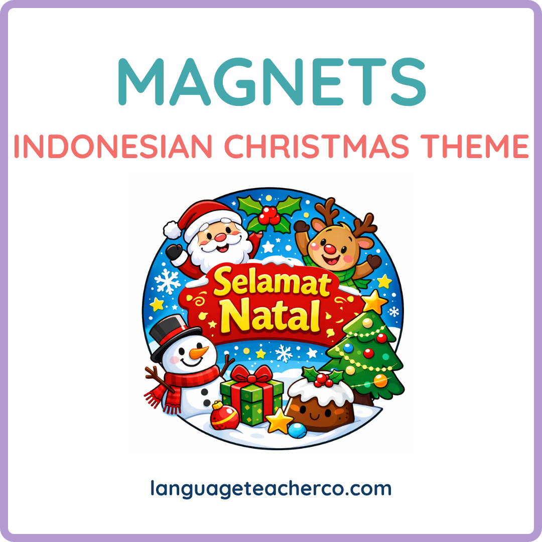 Indonesian Christmas Theme Magnets