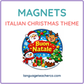 Italian Christmas Theme Magnets