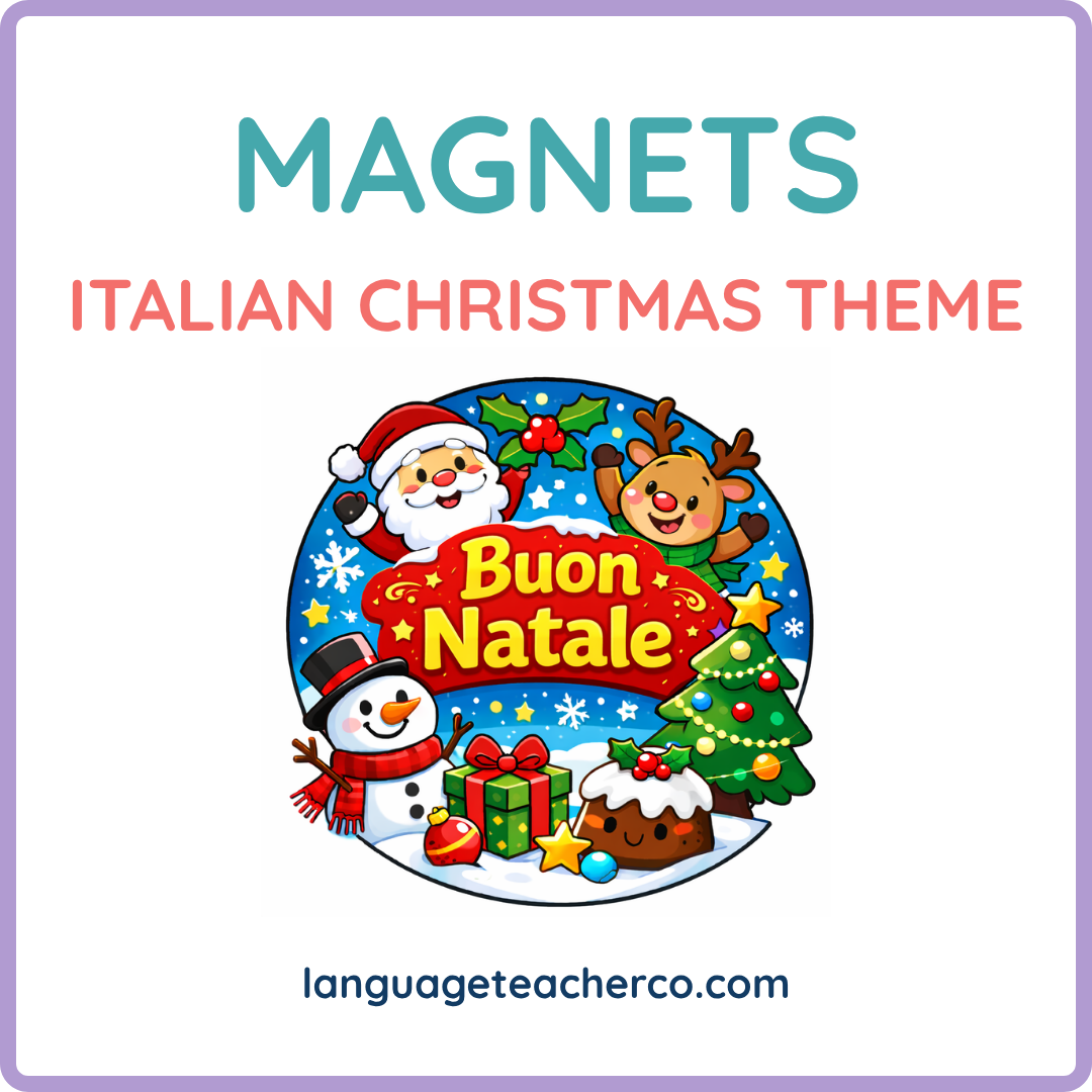 Italian Christmas Theme Magnets