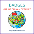 Map of China Badges - Detailed Design