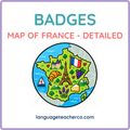 Map of France Badges - Detailed Design