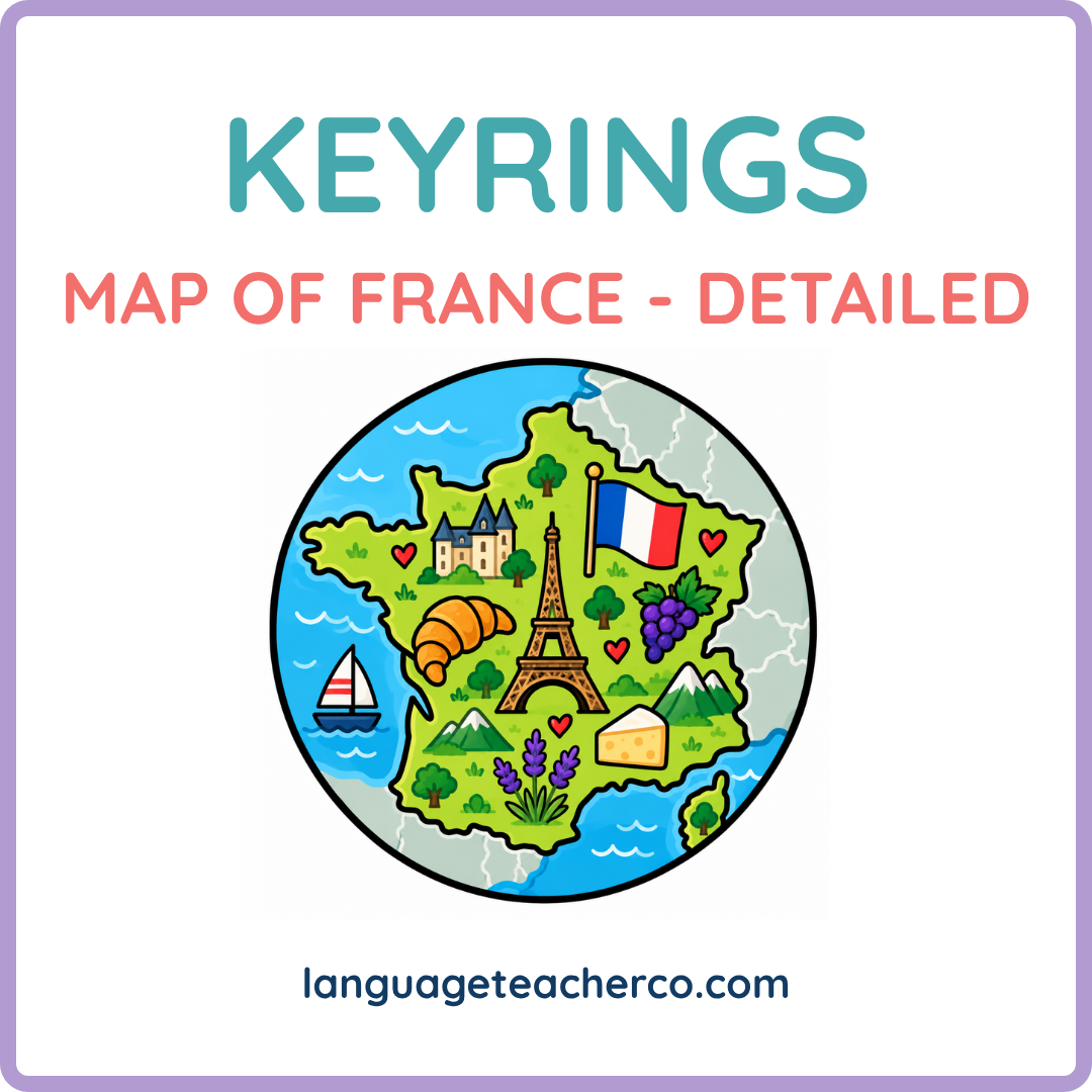 Map of France Keyrings - Detailed Design