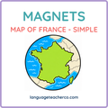 Map of France Magnets - Simple Design