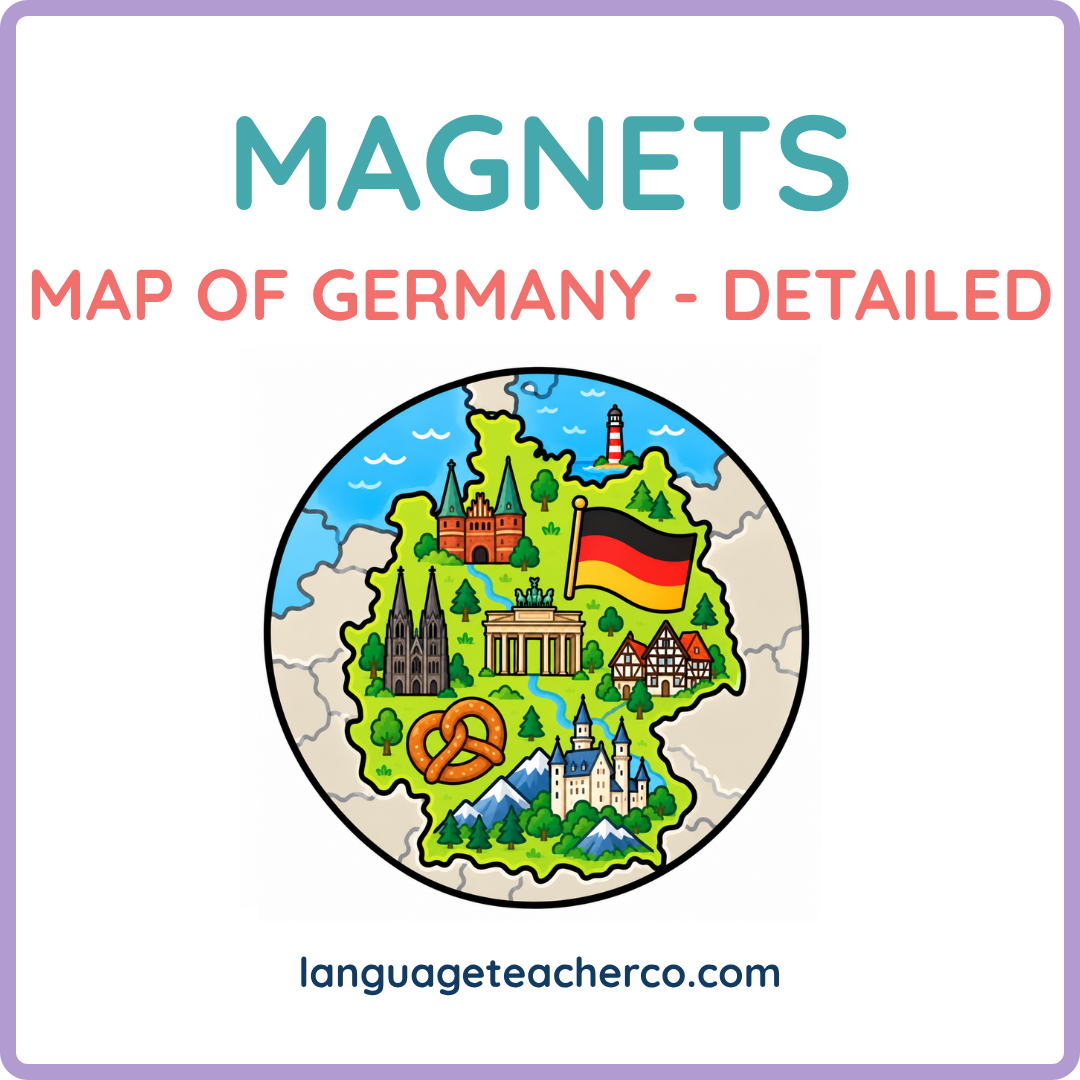 Map of Germany Magnets - Detailed Design