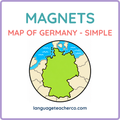 Map of Germany Magnets - Simple Design