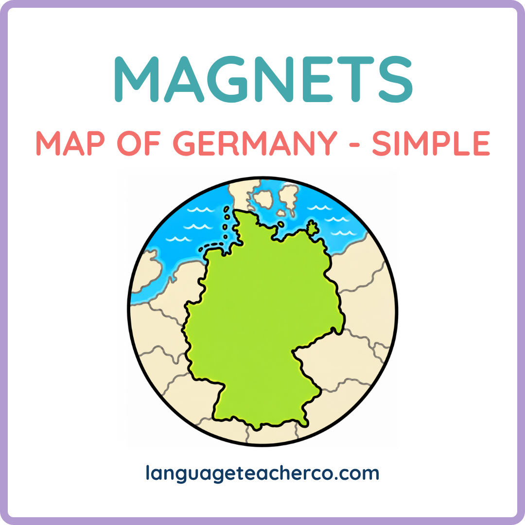 Map of Germany Magnets - Simple Design