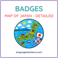 Map of Japan Badges - Detailed Design