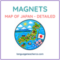 Map of Japan Magnets - Detailed Design