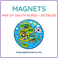 Map of South Korea Magnets - Detailed Design