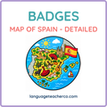 Map of Spain Badges - Detailed Design