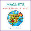 Map of Spain Magnets - Detailed Design