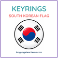 South Korean Flag Keyrings